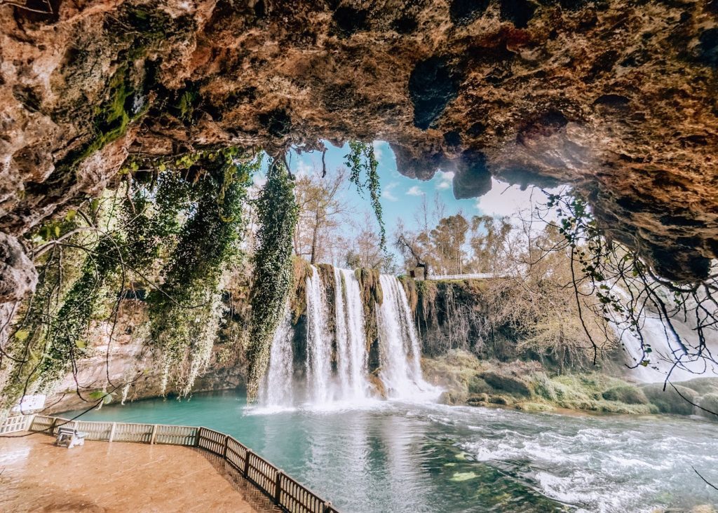 Duden Waterfall Duden cave in antalya Antalya waterfall tour Kepez duden watefall