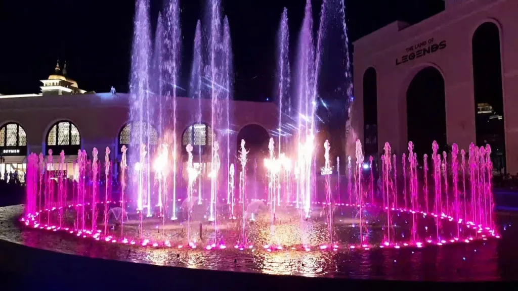 land of legends water show